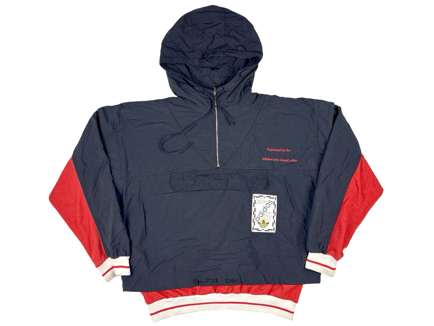 VTG ADIDAS QUARTER ZIP WINDBREAKER