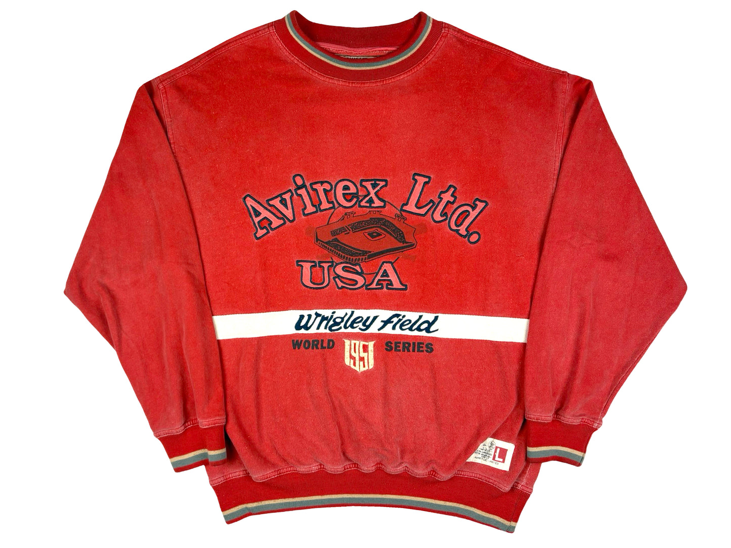 VTG AVIREX USA WRIGLEY FIELD SWEATER