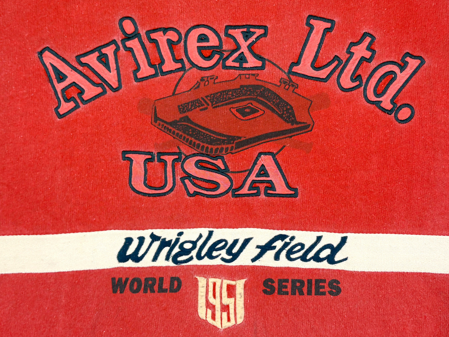 VTG AVIREX USA WRIGLEY FIELD SWEATER