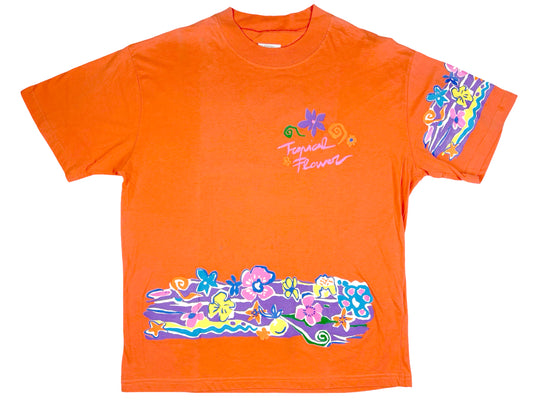 VTG TROPICAL FLOWER T-SHIRT