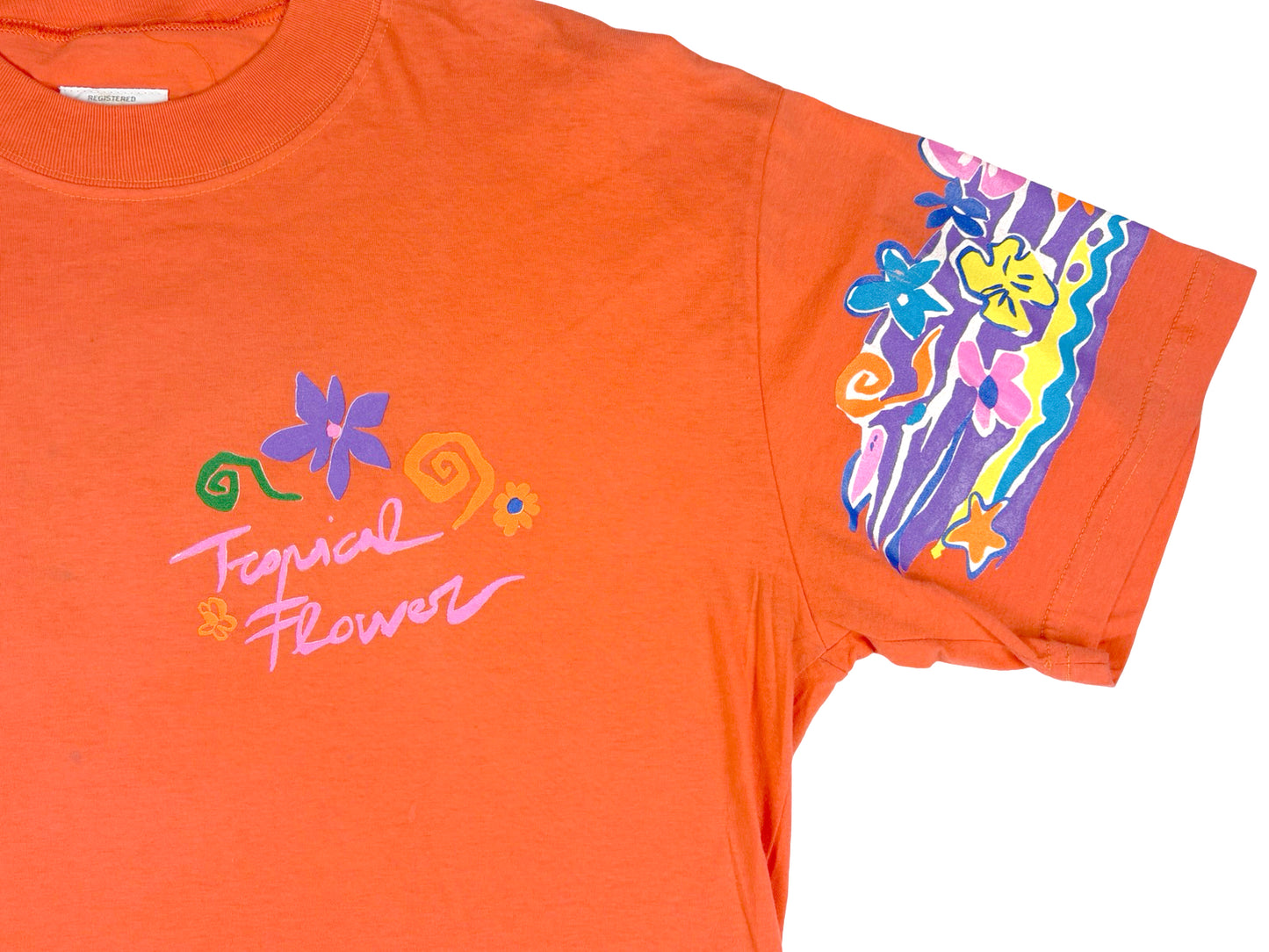 VTG TROPICAL FLOWER T-SHIRT