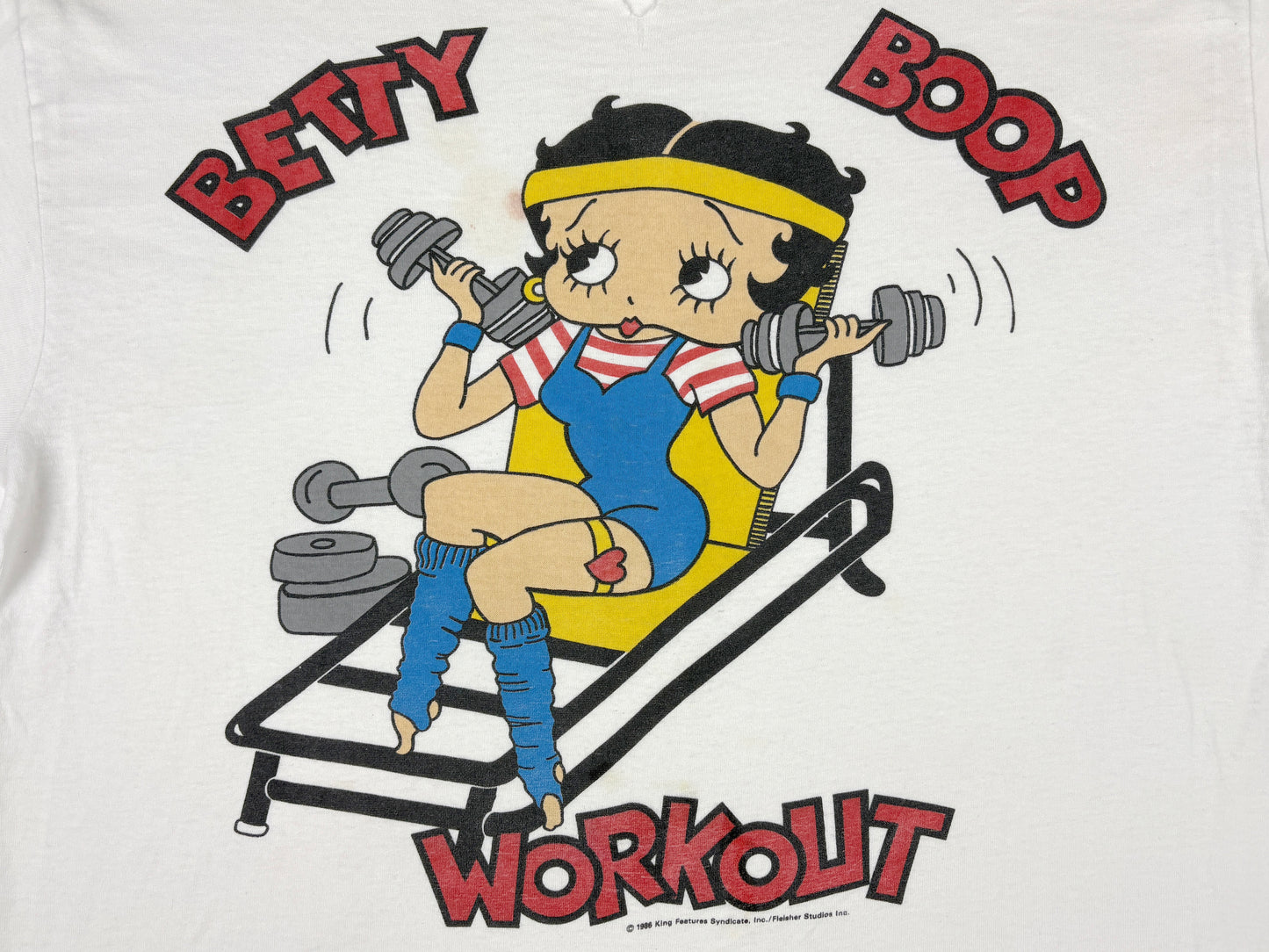 VTG '86 BETTY BOOP WORKOUT T-SHIRT