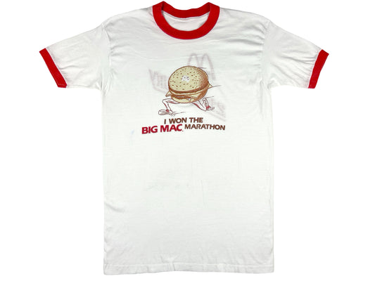 VTG MCDONALD'S BIG MAC MARATHON RINGER T-SHIRT