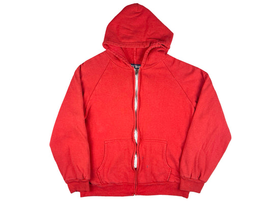 VTG BIG YANK THERMAL ZIP UP SWEATSHIRT