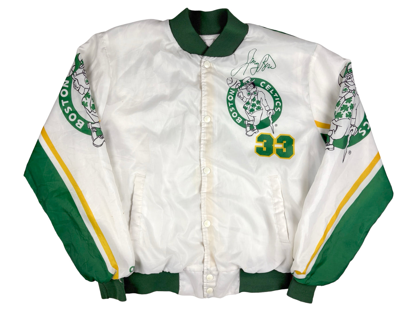 VTG '80S LARRY BIRD CELTICS CHALKLINE JACKET
