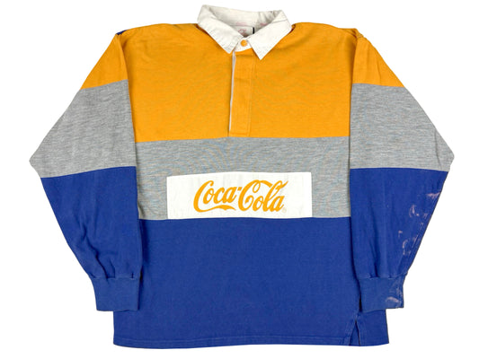 VTG '90S COCA-COLA RUGBY SHIRT