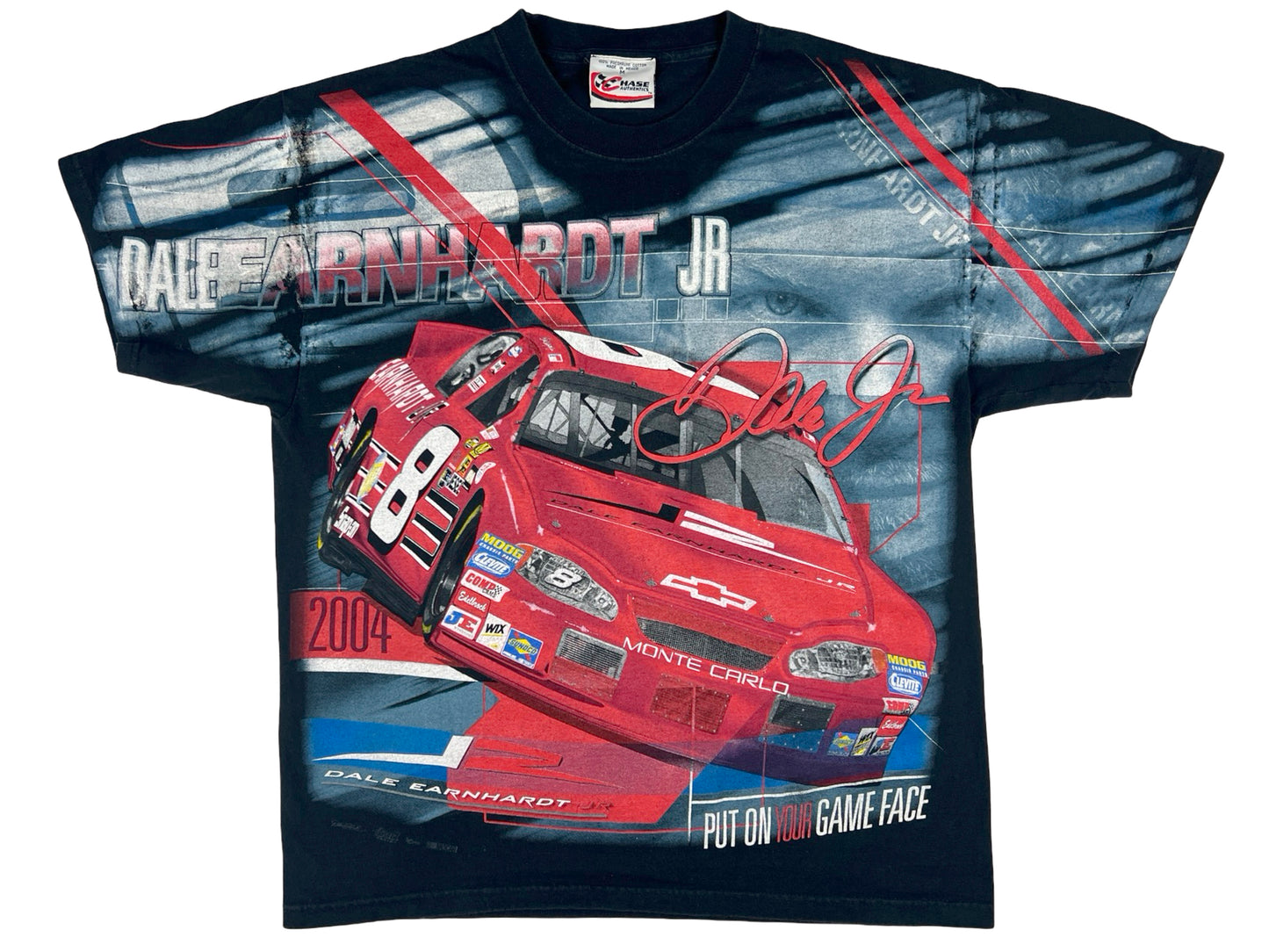 VTG DALE EARNHARDT JR ALL OVER PRINT T-SHIRT