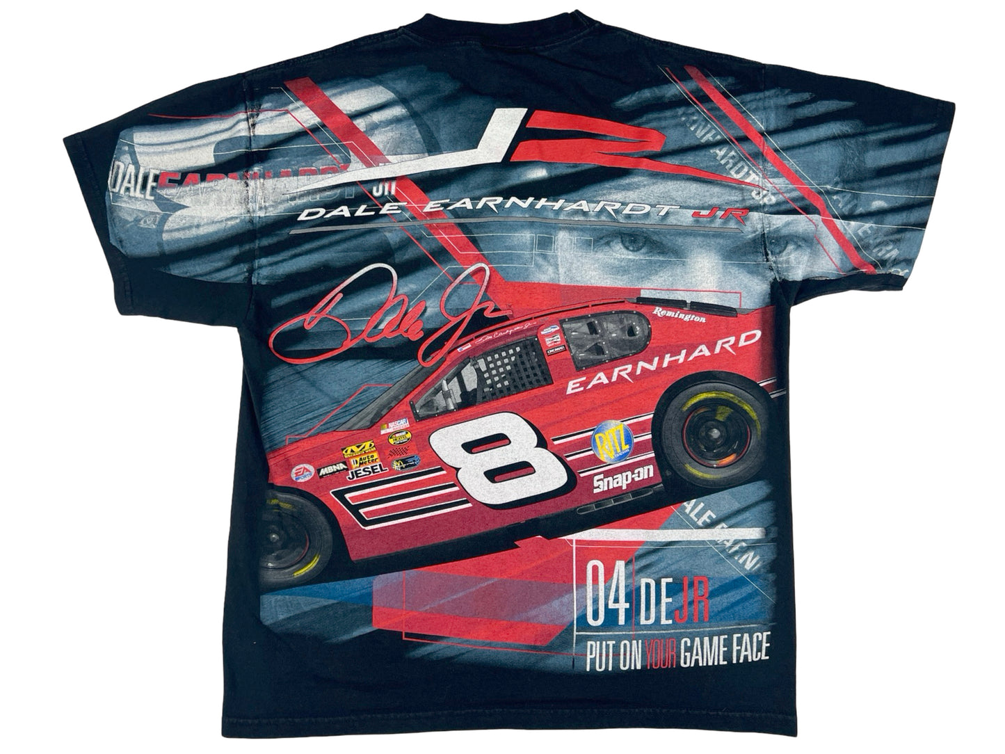 VTG DALE EARNHARDT JR ALL OVER PRINT T-SHIRT