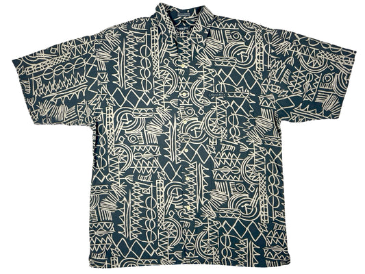 VTG CHRISTIAN DIOR RAYON BUTTON UP SHIRT