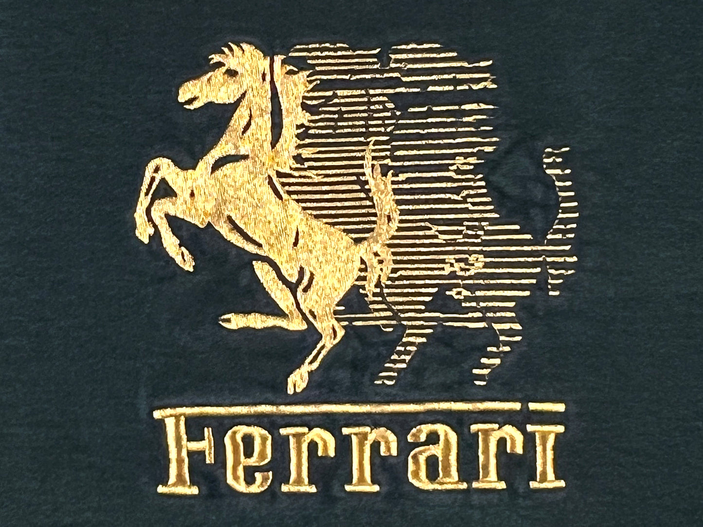 VTG FERRARI EMBROIDERED CREWNECK