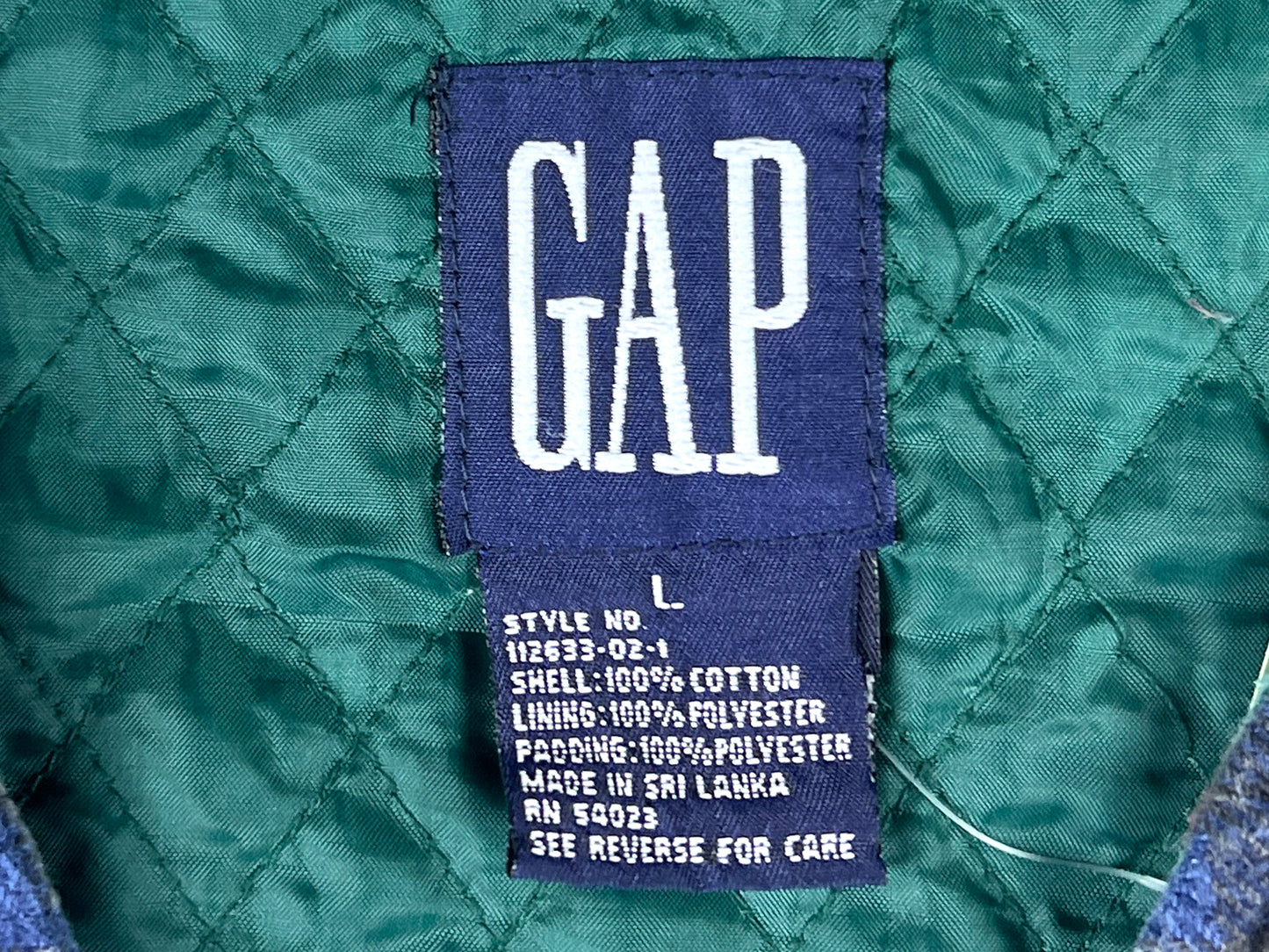 VTG GAP PLAID VEST