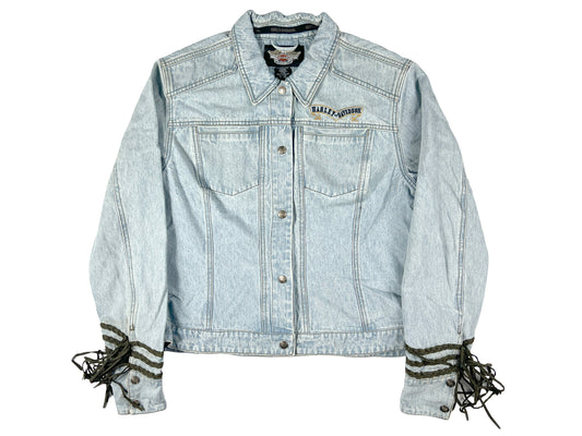 VTG WMNS HARLEY-DAVIDSON DENIM JACKET