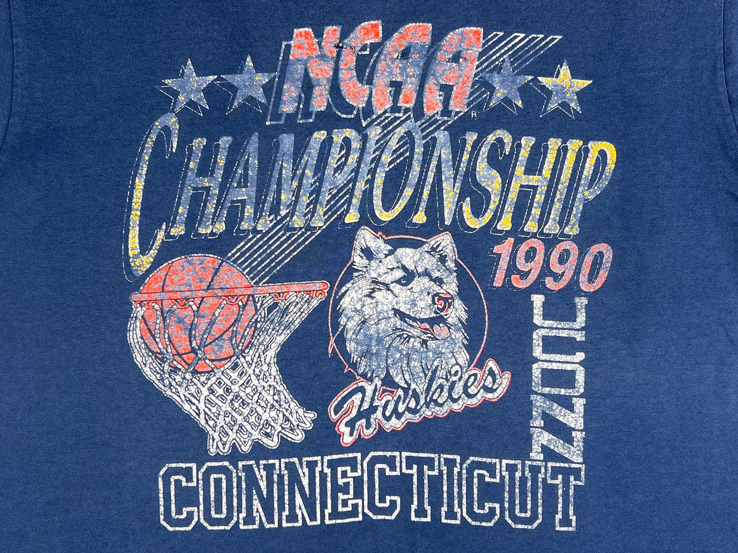VTG '90 UCONN NCAA CHAMPIONSHIP T-SHIRT