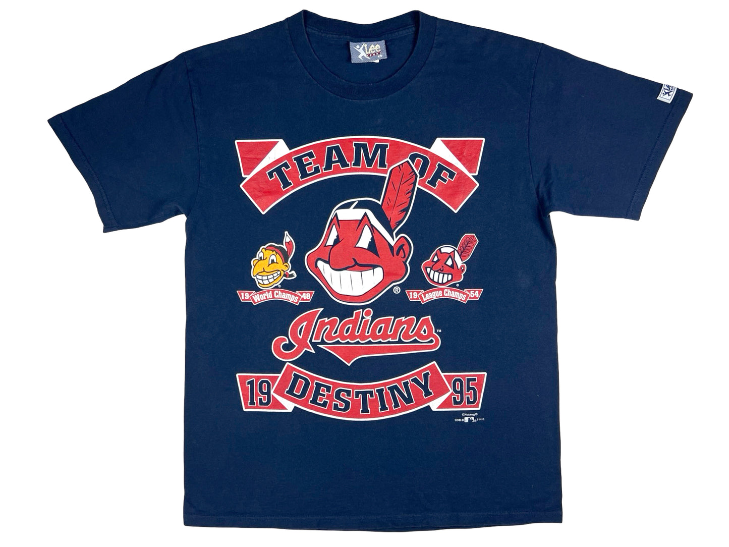 VTG '95 MLB INDIANS TEAM OF DESTINY T-SHIRT