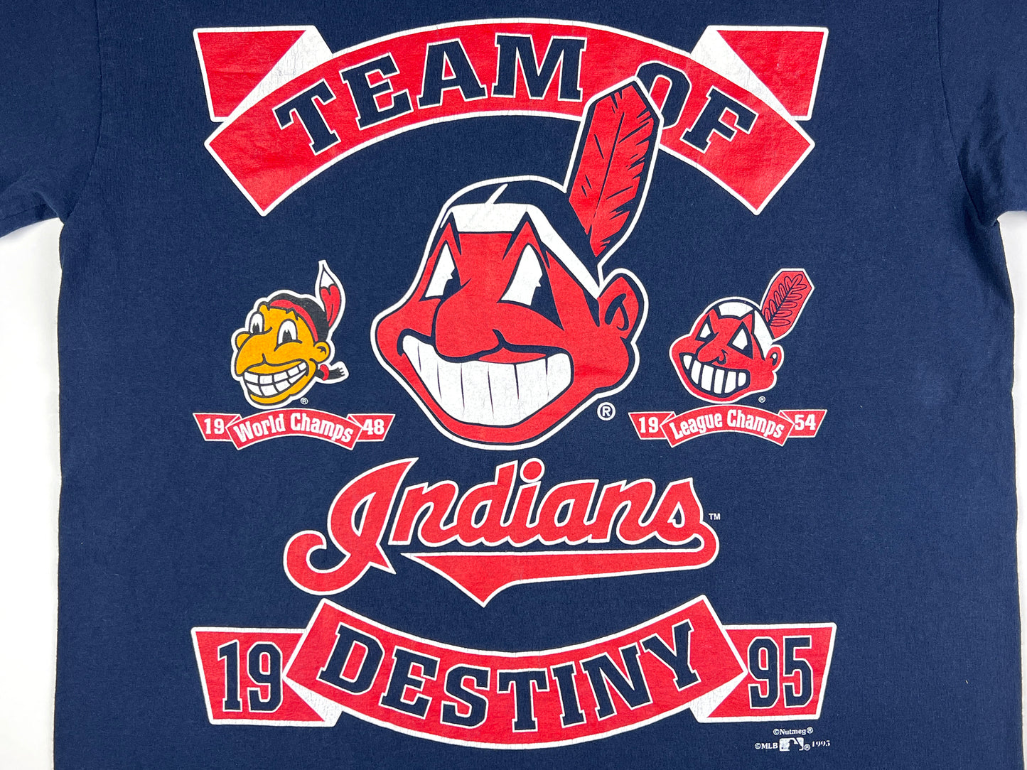 VTG '95 MLB INDIANS TEAM OF DESTINY T-SHIRT