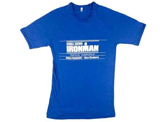 VTG '86 DOUBLE BROWN IRONMAN TRIATHLON T-SHIRT