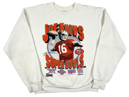 VTG '90S JOE KNOWS 49ERS SWEATER