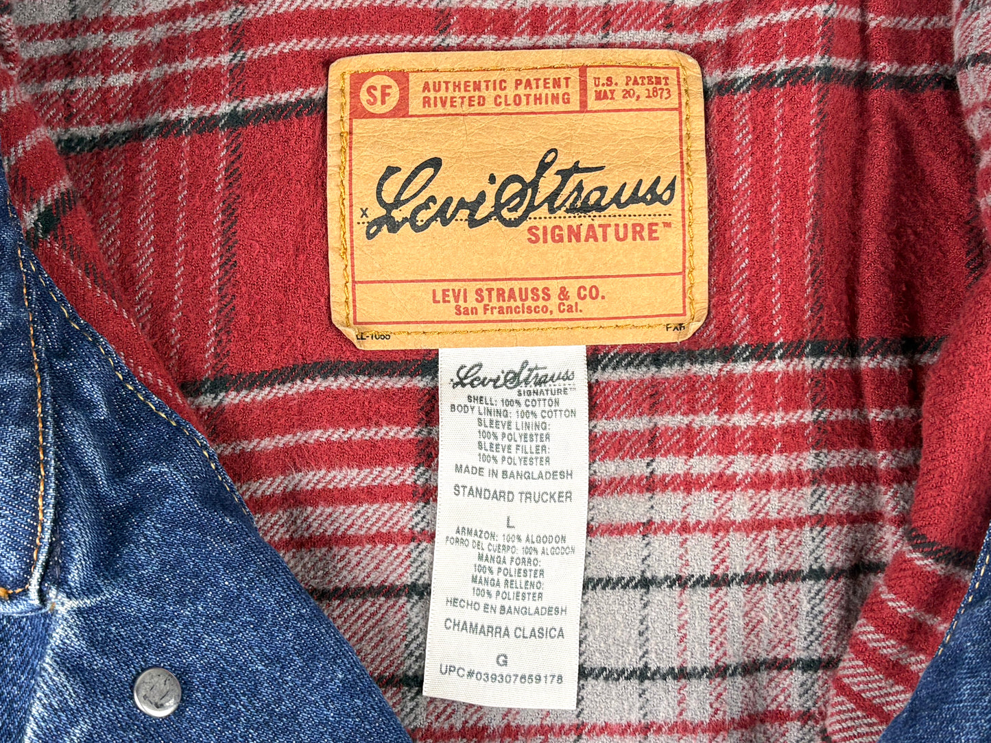 LEVIS STRAUSS SIGNATURE LINED JACKET