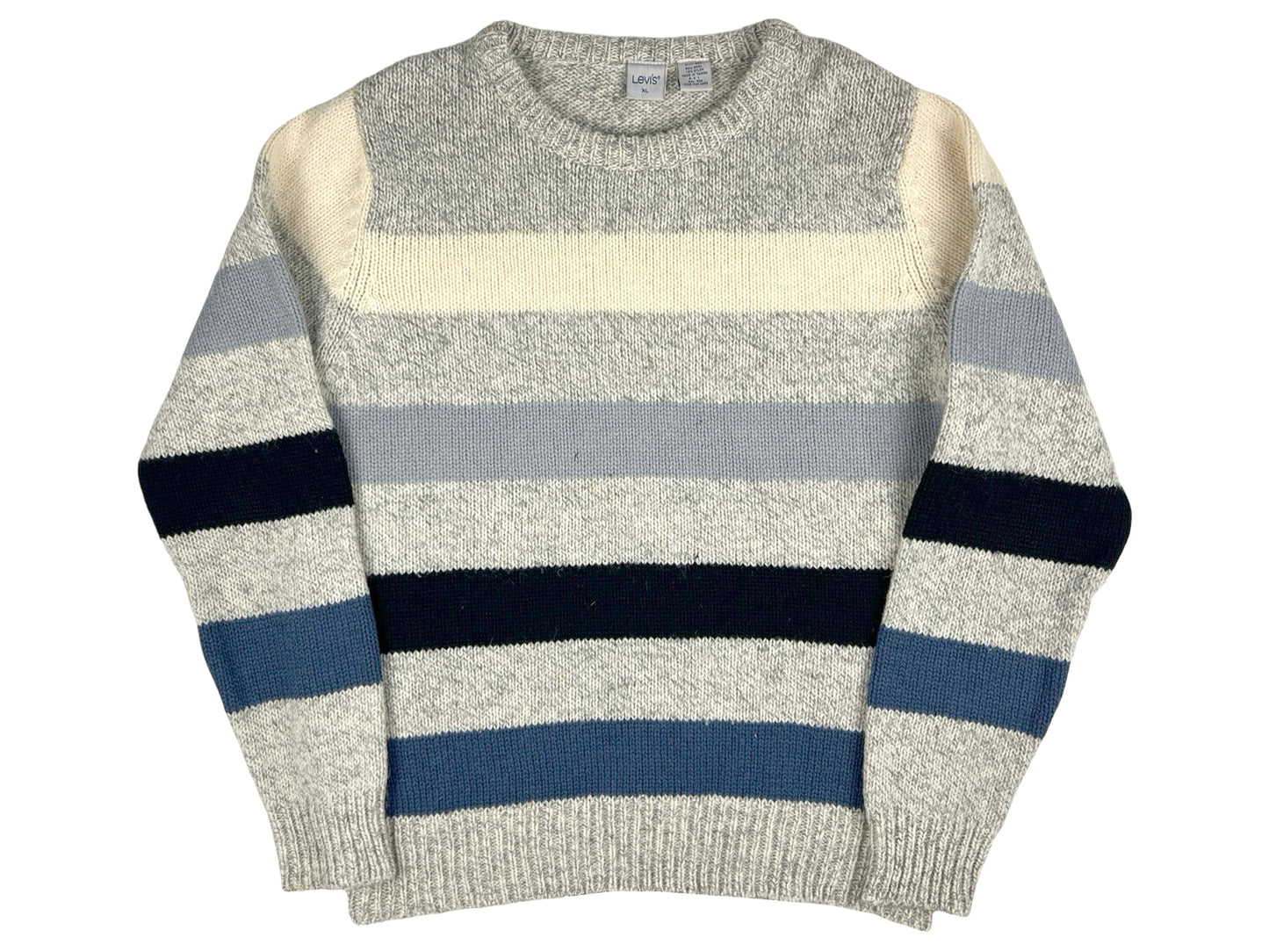 VTG LEVIS STRPIED KNIT SWEATER