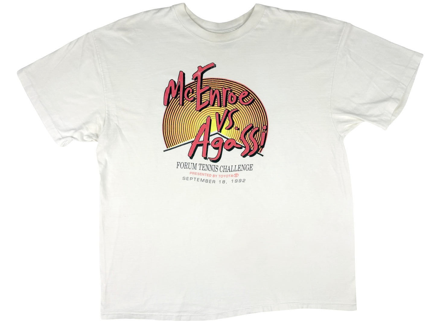 VTG '92 MCENROE VS AGASSI TENNIS T-SHIRT