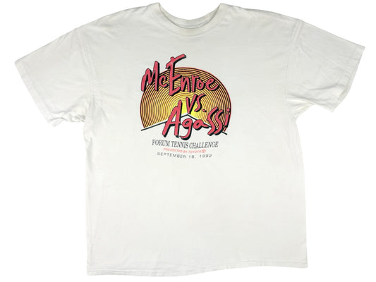 VTG '92 MCENROE VS AGASSI TENNIS T-SHIRT