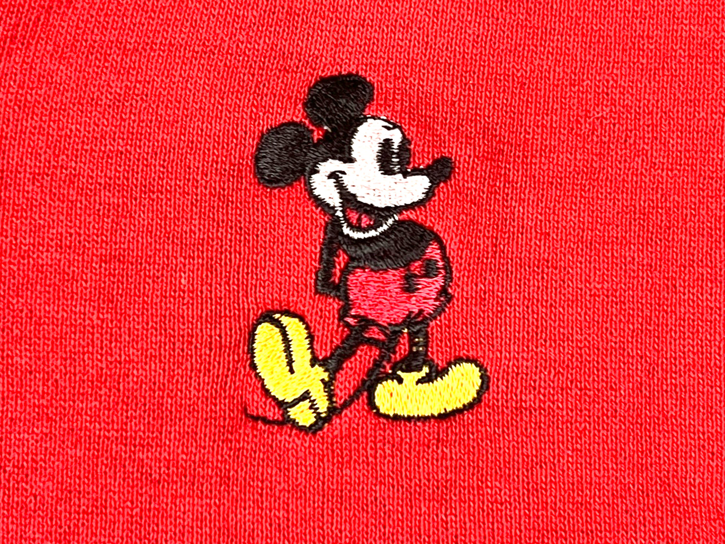VTG MICKEY MOUSE HENLEY CREWNECK