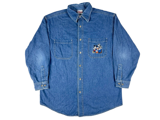 VTG MICKEY AND FRIENDS DENIM SHIRT