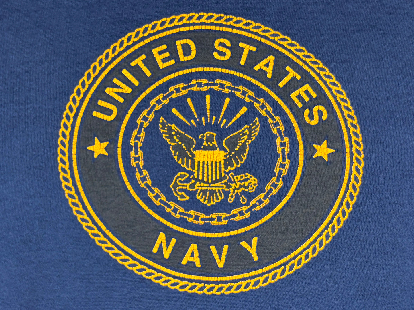 VTG '90S U.S. MARINE 3M EMBLEM SWEATER