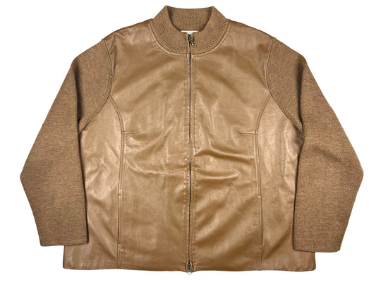VTG PENDLETON LEATHER & WOOL JACKET