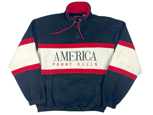VTG PERRY ELLIS FLEECE SWEATER