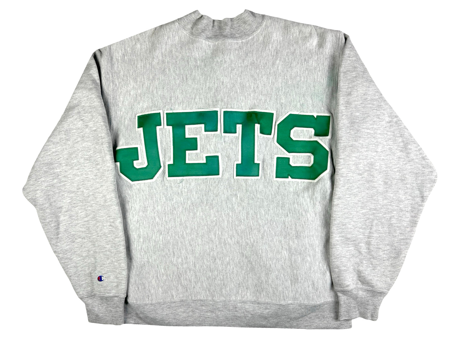 VTG NY JETS CHAMPION REVERSE WEAVE SWEATER