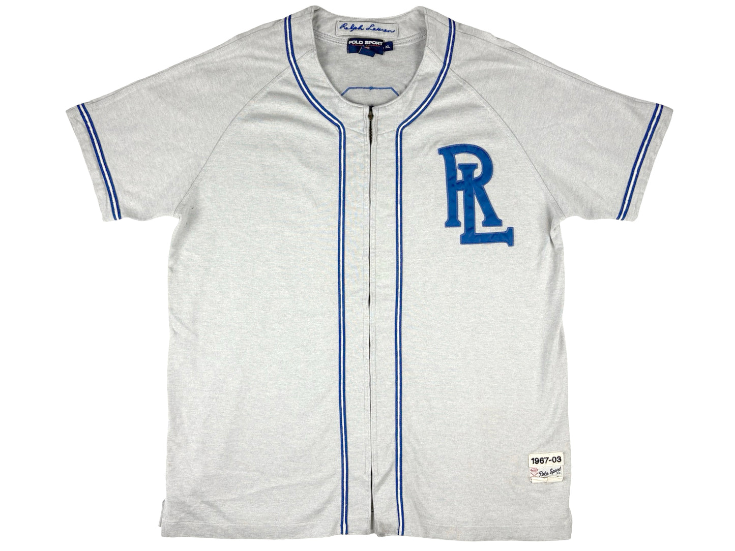 VTG '03 POLO SPORT ZIP BASEBALL JERSEY