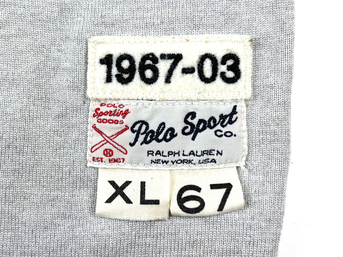 VTG '03 POLO SPORT ZIP BASEBALL JERSEY