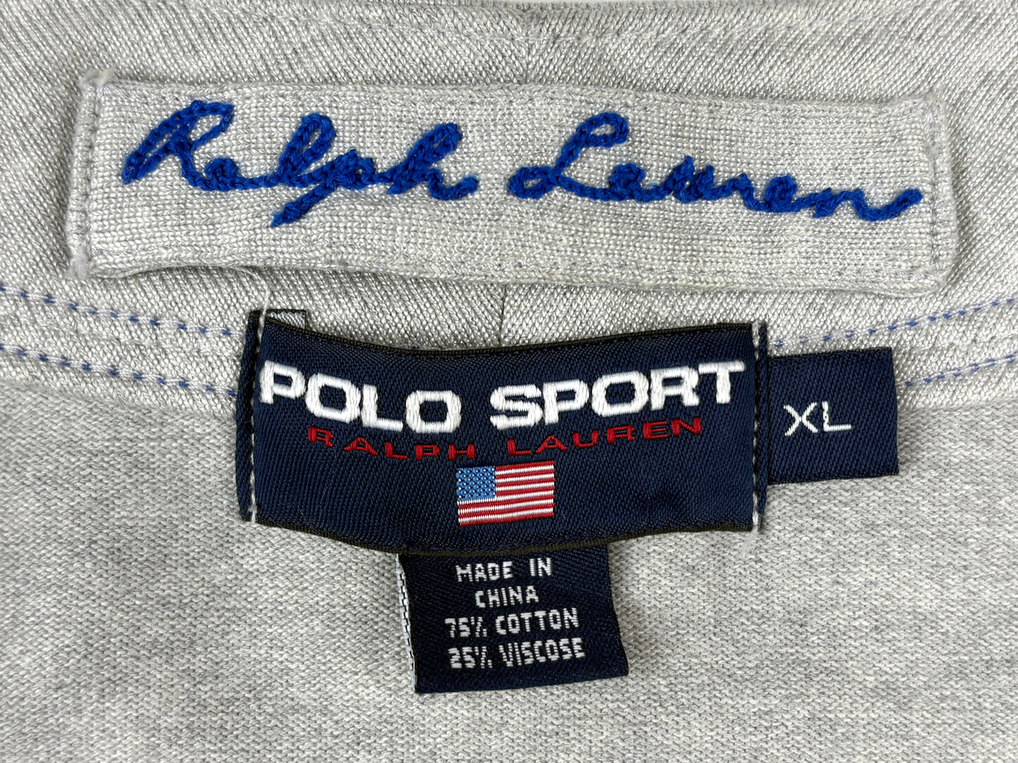 VTG '03 POLO SPORT ZIP BASEBALL JERSEY