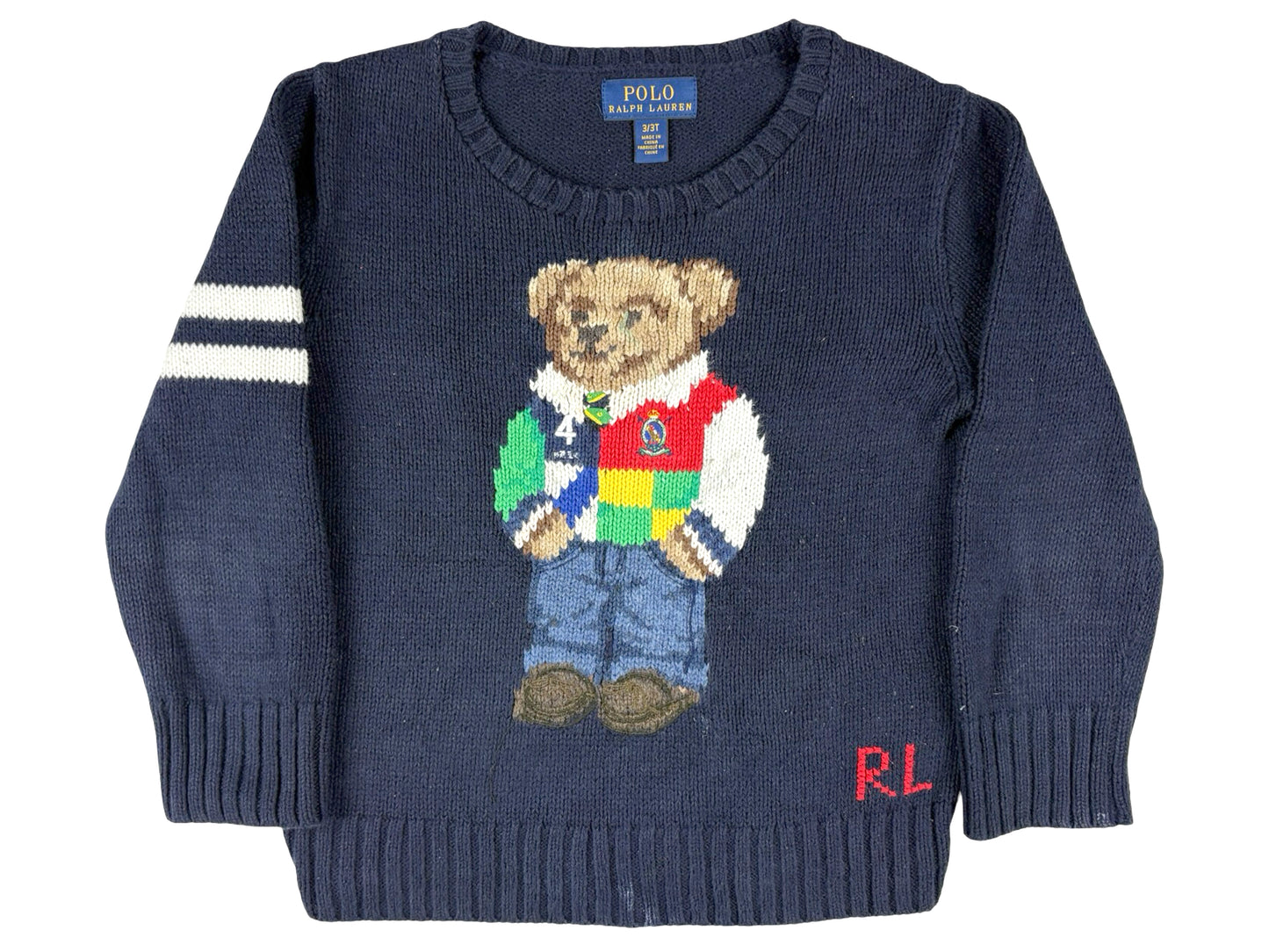 KIDS POLO RL BEAR KNIT SWEATER