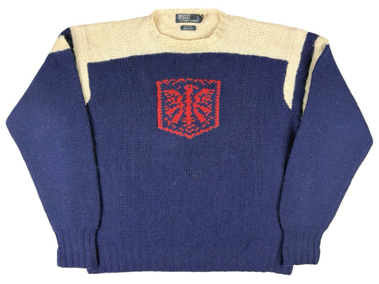VTG POLO RL HANDKNIT SWEATER (RLSC)