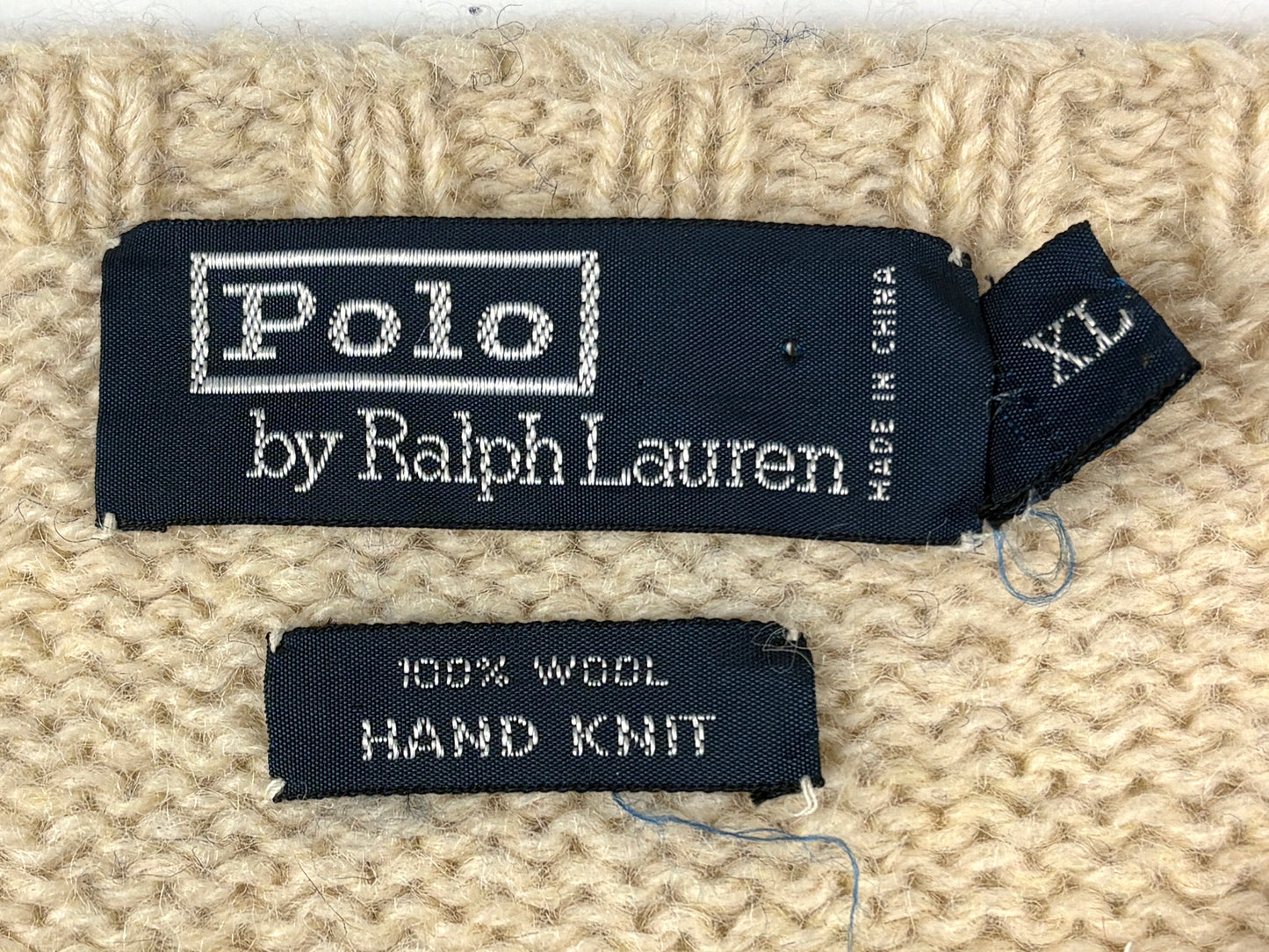 VTG POLO RL HANDKNIT SWEATER (RLSC)