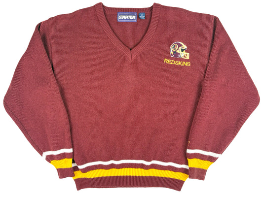 VTG '90S STARTER REDSKIN KNIT SWEATER