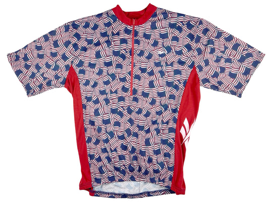 VTG REEBOK AMERICAN FLAG BIKE JERSEY