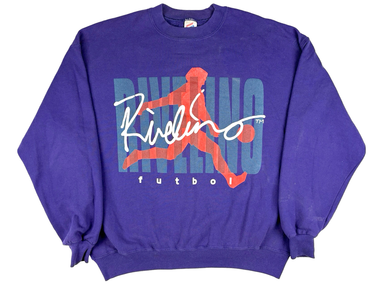VTG '90S RIVELINO FUTBOL SWEATER