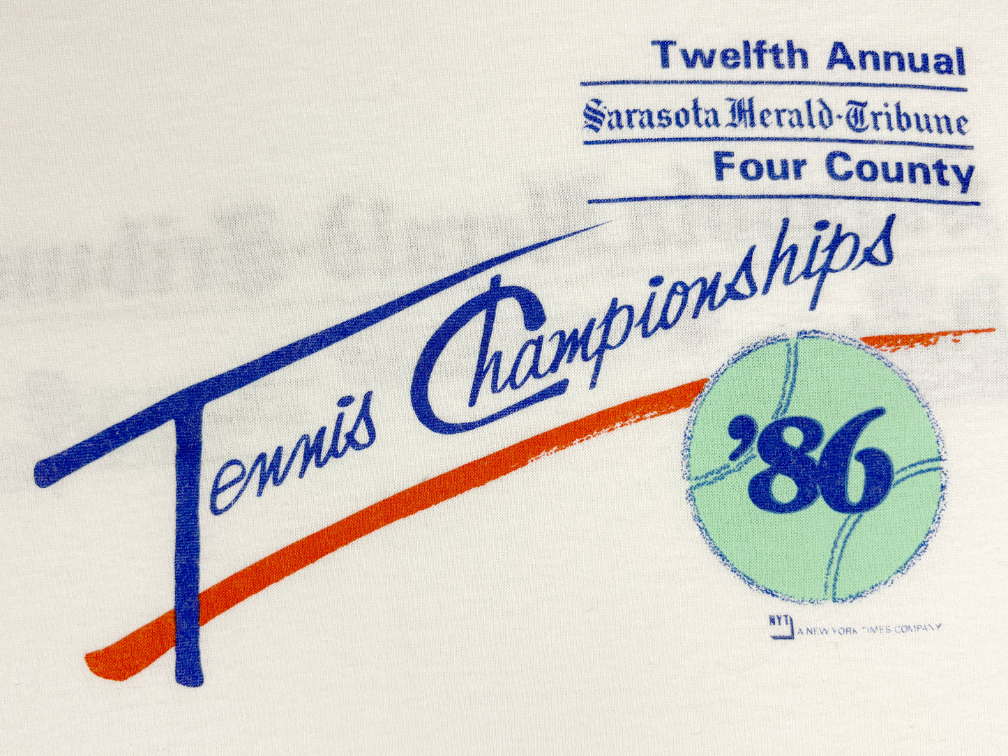 VTG '86 TENNIS CHAMPIONSHIPS T-SHIRT
