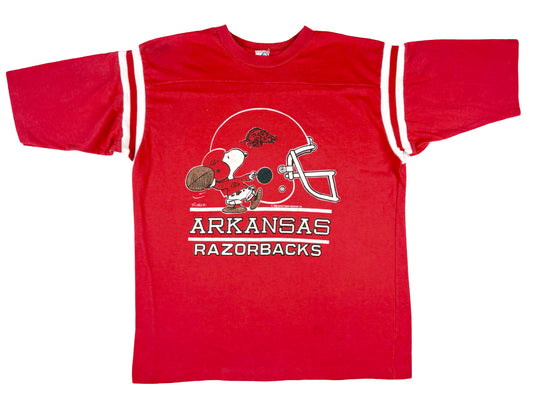 VTG '58 SNOOPY ARKANSAS RAZERBACKS RAGLAN
