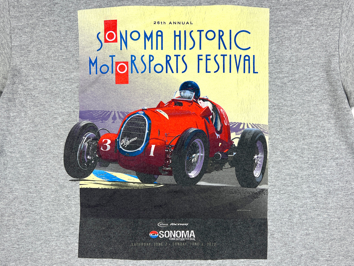 26TH SONOMA HISTORIC MOTORSPORTS FESTIVAL T-SHIRT