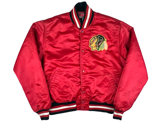 VTG CHICAGO BLACKHAWKS STARTER SATIN JACKET