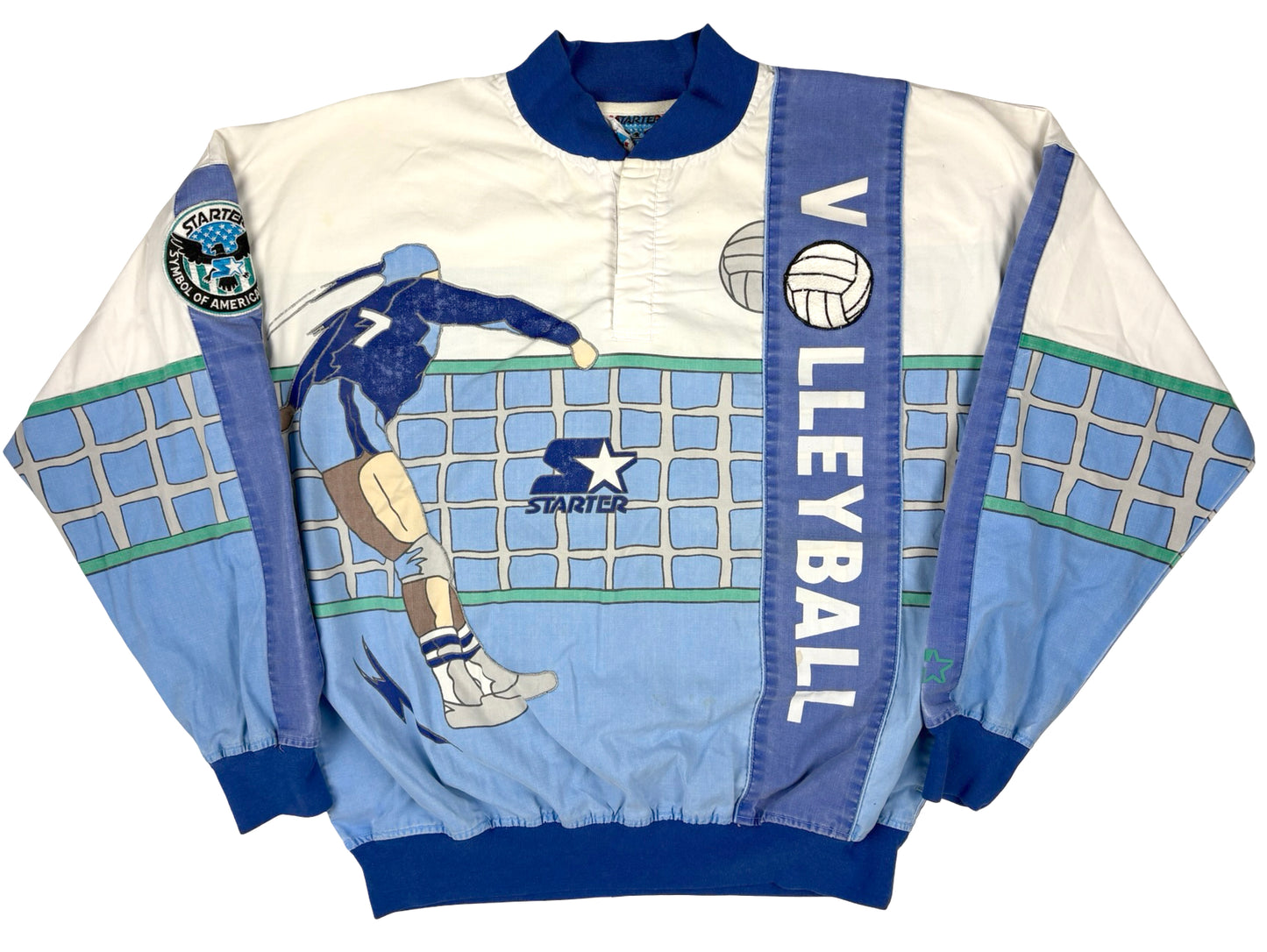 VTG '88 STARTER VOLLEYBALL HENLEY SHIRT