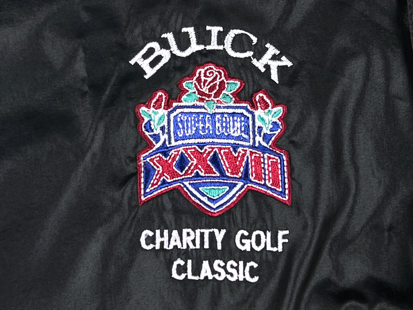 VTG SUPER BOWL 27 GOLF CHARITY NYLON JACKET