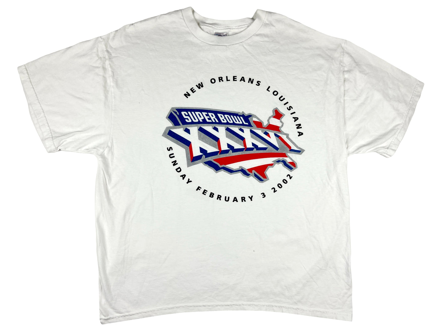 VTG '02 SUPER BOWL 36 GLITTER T-SHIRT