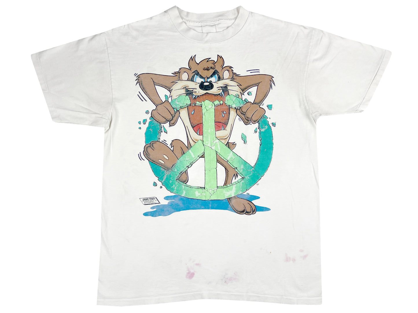 VTG '89 TAZ PEACE SIGN T-SHIRT