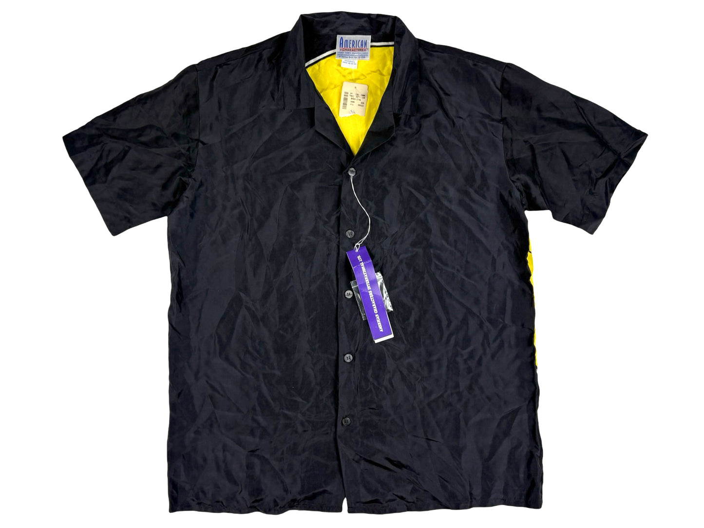 VTG TWEETY BIRD SILK BUTTON UP SHIRT