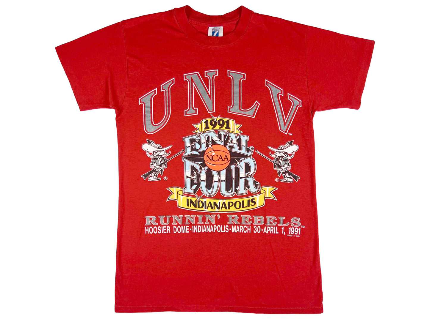 VTG '91 UNLV FINAL FOUR LOGO 7 T-SHIRT